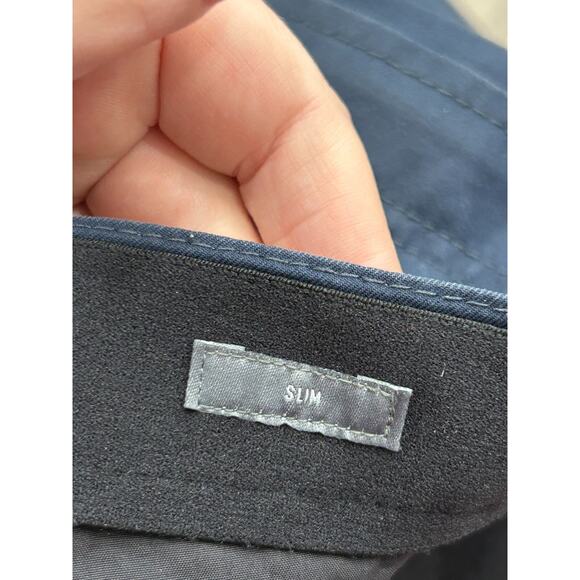 Bonobos Men's Navy Blue Slim Fit Flat Front Maide Golf Chino Pant Size 33/34 - Picture 5 of 10